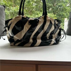 Kate Spade Wild at Heart Zebra Baby Bag-EUC